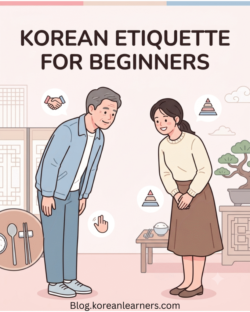 A Beginner’s Guide to Korean Etiquette (Bowing, Table manners, Greetings, Respect hierarchy, Social gestures)
